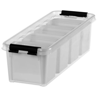 SmartStore Aufbewahrungsbox CLASSIC 4 3,5 Liter mit Einsatz transparent schwarz