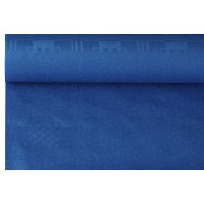 PAPSTAR Damast-Tischtuch (B)1,2 x (L)8 m dunkelblau