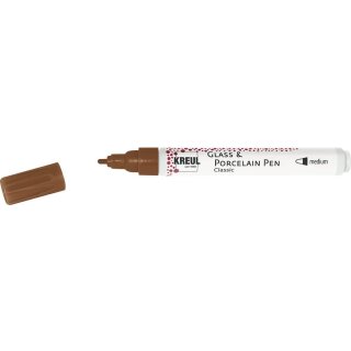 KREUL Glass & Porcelain Pen Classic cognac