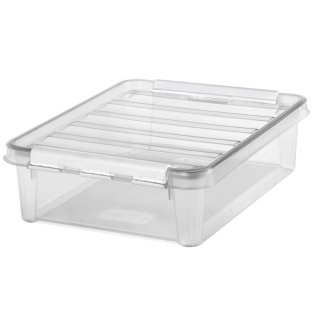 SmartStore Aufbewahrungsbox CLASSIC 14 8 Liter transparent / weiß