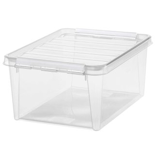 SmartStore Aufbewahrungsbox CLASSIC 15 14 Liter transparent / weiß