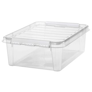 SmartStore Aufbewahrungsbox CLASSIC 24 21 Liter transparent / weiß