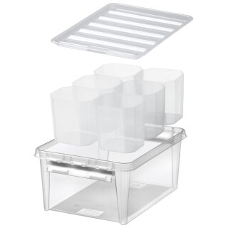 smartstore Aufbewahrungsbox CLASSIC 14 L + Einsätze weiß