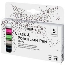 KREUL Glass & Porcelain Pen Chalky 5er-Set