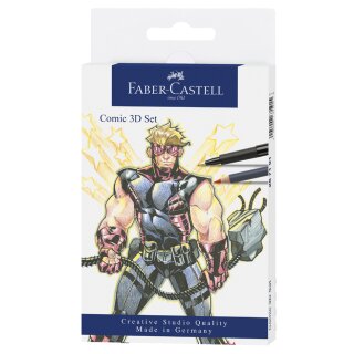 FABER-CASTELL Tuschestift PITT artist pen 11er Etui Comic