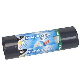 STARPAK Müllsäcke LDPE 150 Liter schwarz 20 Säcke
