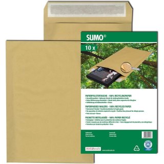 SUMO Papierpolster-Versandtasche SUMO Typ D braun 10 Stück