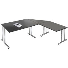 kerkmann Schreibtisch ARTLINE (B)2.000 mm weiß Speditionsversand