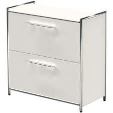 kerkmann Sideboard ARTLINE 2 Ordnerhöhen 2 Schubladen,weiß Speditionsversand