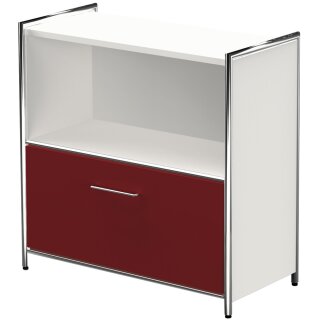 kerkmann Sideboard ARTLINE 2 Ordnerhöhen 1 rote Schublade Speditionsversand