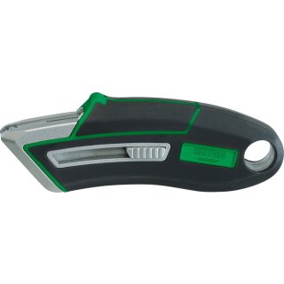 HEYCO Sicherheits-Cutter Trapezklinge: 18 mm schwarz grün