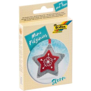 folia Mini Filz-Nähset "Filzinies" 13-teilig Stern