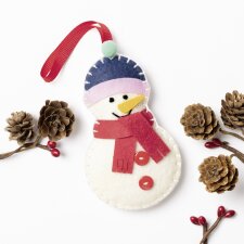 folia Mini Filz-Nähset "Filzinies" 14-teilig Schneemann