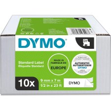 DYMO D1 Schriftbandkassette schwarz/weiß 9 mm x 7 m...
