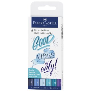 FABER-CASTELL Tuschestift PITT artist pen 6er Etui