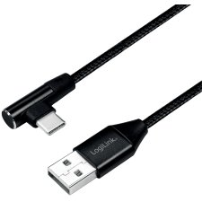 LogiLink USB 2.0 Kabel USB-A - USB-C Stecker 0,3 m schwarz