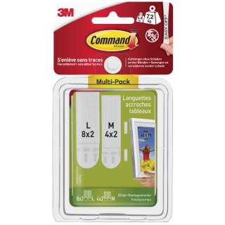 3M Command Bilder-Montagestreifen Strips Multipack (M/L)