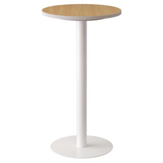 PAPERFLOW Stehtisch easyDesk Durchmesser 800mm Höhe: 1100 mm buche/ weiß