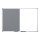 Bi-Office Kombitafel Weißwand / Filz 600 x 450 mm grau / weiß