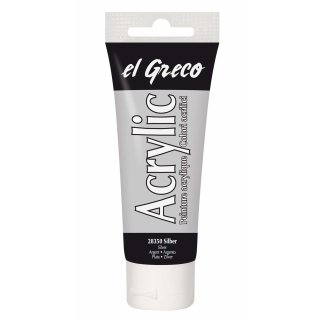 KREUL Acrylfarbe el Greco silber 75 ml Tube