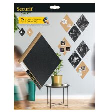 Securit Kreide- & Korktafel SILHOUETTE...