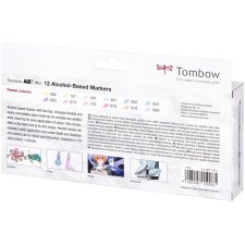 Tombow Marker ABT PRO alkoholbasiert 12er Set Pastel Colors