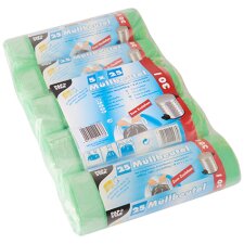 PAPSTAR Mülleimerbeutel HDPE mit Zugband 60 Liter gelb