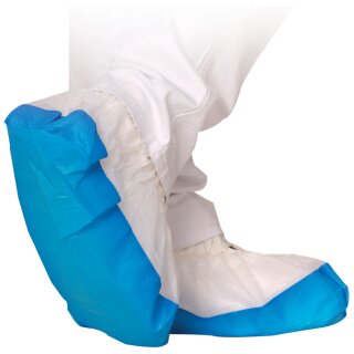 HYGOSTAR PP-Überschuh SAFE mit CPE-Sohle weiß-blau 50 Stück