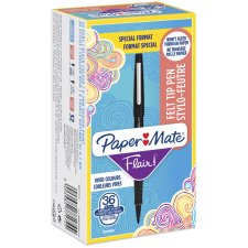 Paper:Mate Faserschreiber Flair Original schwarz 36 Stifte