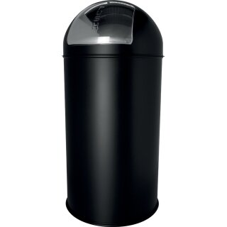 helit Metall-Abfalleimer "the dome" 30 Liter schwarz