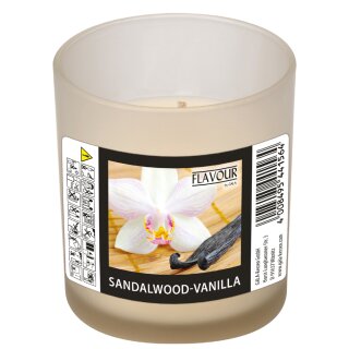 FLAVOUR by Gala Duftkerze im Glas "Sandalwood-Vanilla"