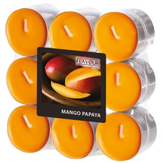 FLAVOUR by Gala Duft-Teelichter "Mango-Papaya" 18 Stück
