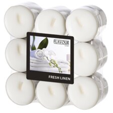 FLAVOUR by Gala Duft-Teelichter "Fresh Linen"...