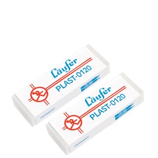 Läufer Kunststoff-Radierer PLAST-0120 2er Blisterkarte