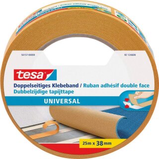 tesa Doppelseitiges Klebeband universal 38 mm x 25 m