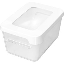 GastroMax Lunchbox 0,45 Liter transparent/weiß
