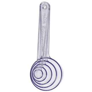 GastroMax Messlöffel Kunststoff 5er Set transparent