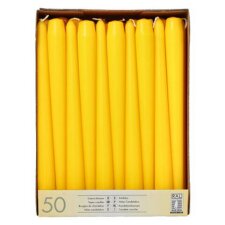 STARPAK Leuchterkerzen 22 mm gelb 50er Pack
