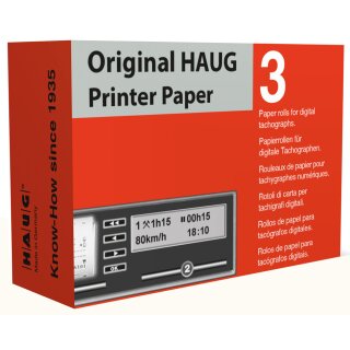 RNK Verlag Thermopapierrolle HAUG ORIGINAl Economy 3 Rollen