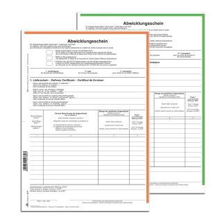 RNK Verlag NATO Abwicklungsschein SD DIN A4 1 x 2 Blatt
