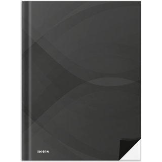 RNK Verlag Notizbuch "notes carbon black" DIN A5 blanko 96 Blatt / 192 Seiten