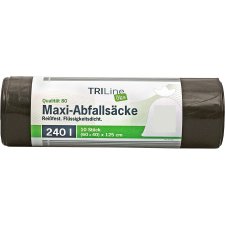 Secolan TRILine Maxi-Abfallsack grün/schwarz 240 Liter