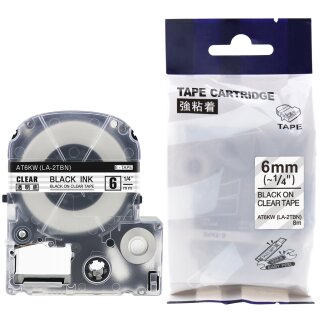 rillstab Schriftbandkassette schwarz/weiß 18 mm x 8 m