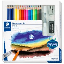 STAEDTLER Zeichenset Watercolour Design Journey 18-teilig