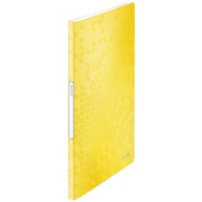 LEITZ Sichtbuch WOW A4 PP mit 20 Hüllen gelb-metallic