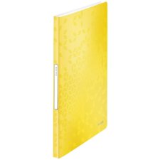 LEITZ Sichtbuch WOW A4 PP mit 40 Hüllen gelb-metallic