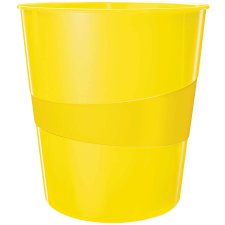 LEITZ Papierkorb WOW aus Kunststoff 15 Liter gelb
