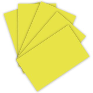 folia Tonpapier DIN A3 130 g/qm limone 50 Blatt