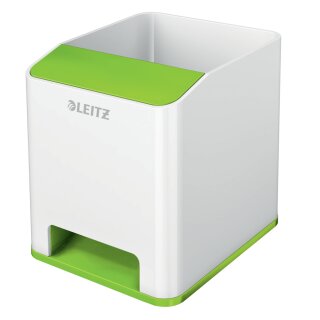 LEITZ Sound Stifteköcher WOW Duo Colour 2 Fächer grün