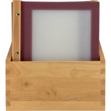 Securit Speisekarten-Mappe WOOD DIN A4 20er Box weinrot